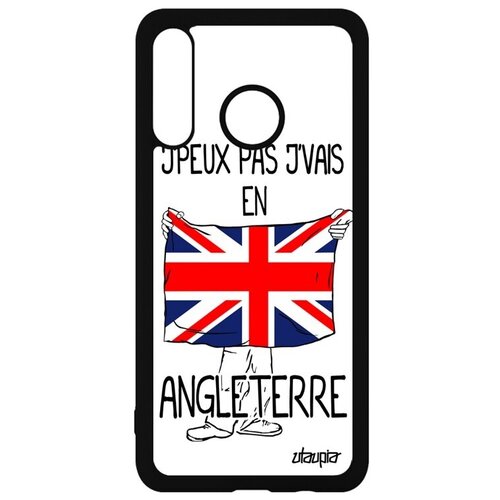 фото Красивый чехол на смартфон // huawei p30 lite // "еду в англию" флаг государственный, utaupia, белый