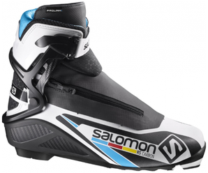 Лыжные ботинки Salomon RS Carbon Prolink 390831 NNN (черный/белый/синий) 2017-2018 42 EU