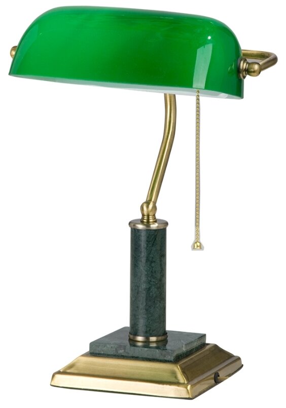 Лампа декоративная Vitaluce V2900/1L, E27, 60 Вт, цвет арматуры: бронзовый, цвет плафона/абажура: зеленый