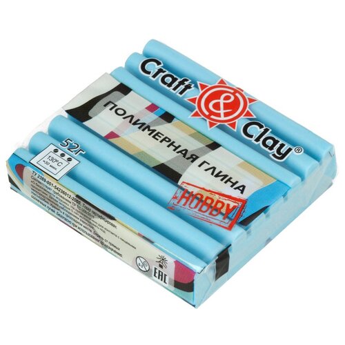 Полимерная глина Craft &Clay 52 г, 1509, голубой (CCH гламур)