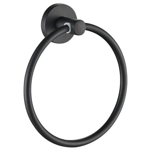 Полотенцедержатель кольцо для ванной комнаты D-Lin, черный