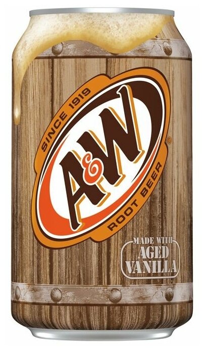Газированный напиток A&W Root Beer (безалкогольное корневое пиво) (США), 355 мл (12 шт) - фотография № 6