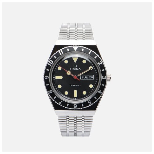 фото Наручные часы timex q diver серебряный , размер one size