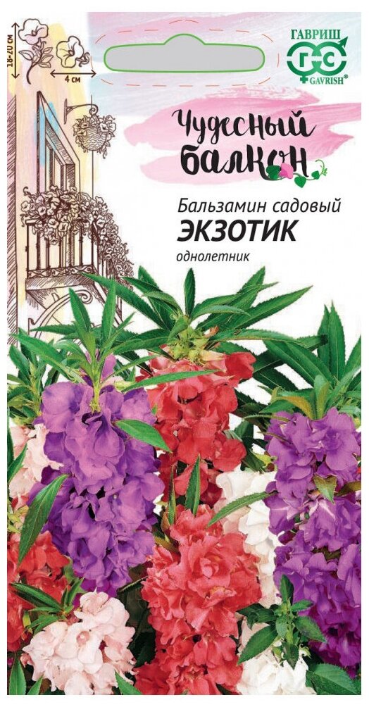 Семена Бальзамин садовый Экзотик серия Чудесный балкон 01 гр.