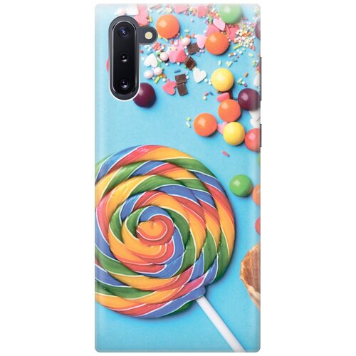 фото Силиконовый чехол на samsung galaxy note 10 / самсунг ноут 10 с эффектом блеска "разноцветный леденец gosso