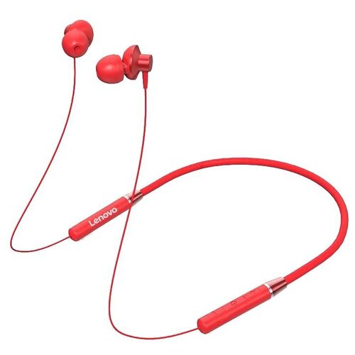Беспроводные наушники Lenovo QE08 с микрофоном с ободом Red 126000₽