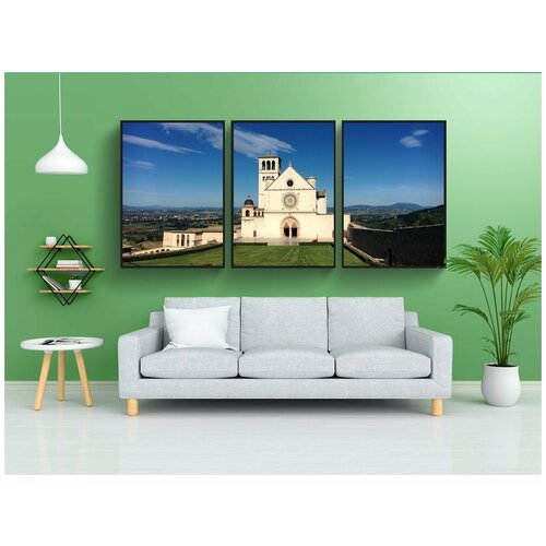 фото Набор модулных постеров для интерьера "ассизи, вид, панорама" 60x90 см. в тубусе, без рамки lotsprints