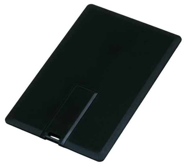 Флешка для нанесения логотипа в виде пластиковой карты (32 Гб / GB USB 2.0 Черный/Black card1 Flash drive модель 629 W)