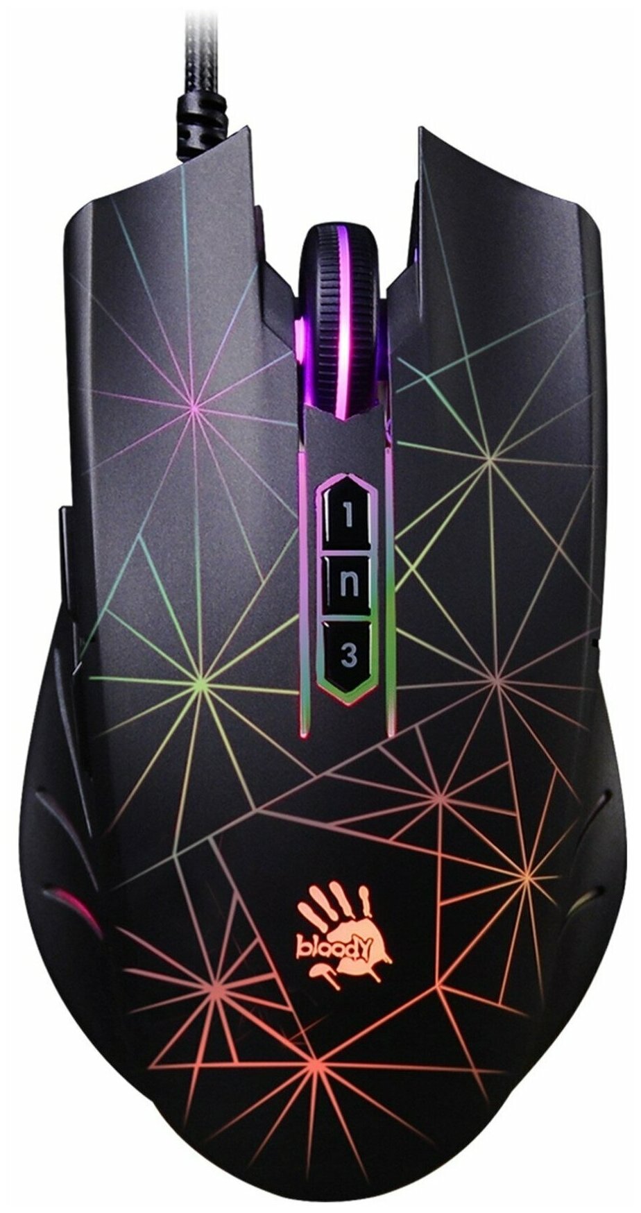 Мышь A4 Bloody P81s черный оптическая 8000dpi USB 8but