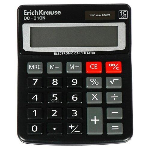 Калькулятор настольный 10-разрядный, ErichKrause DC-310N