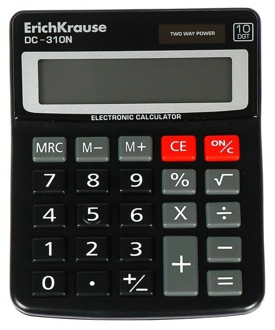 Калькулятор настольный 10-разрядный ErichKrause DC-310N