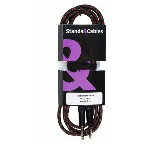 кабель 3 5мм 3 5мм aux в тканевой оплетке Кабель аудио 1xJack - 1xJack Stands&Cables GC-039-3 3.0m