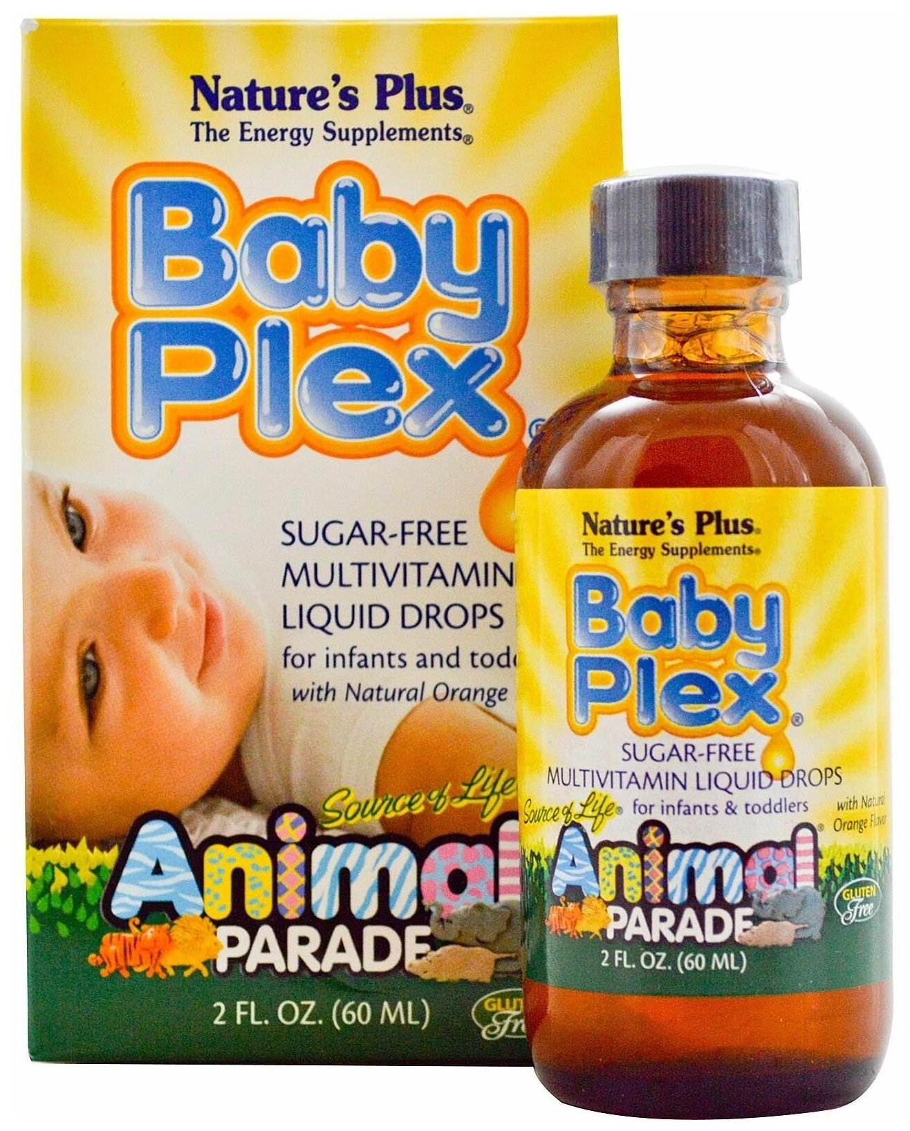 фото Капли Nature's Plus Animal Parade Baby Plex Multivitamin liquid drops
