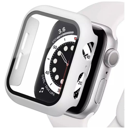 Чехол для Apple Watch 44mm со стеклом, белый
