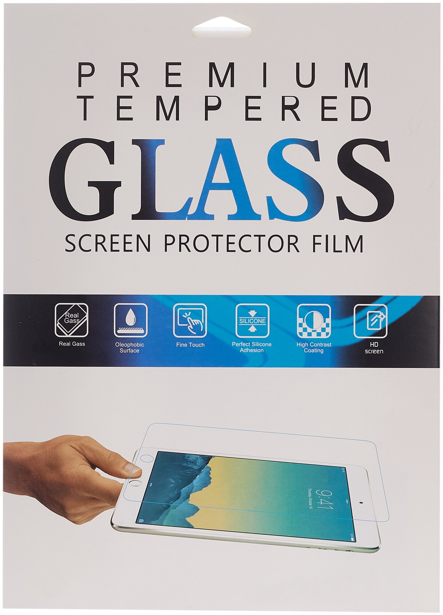 Защитное олеофобное стекло для iPad 12.9 Премиум класса
