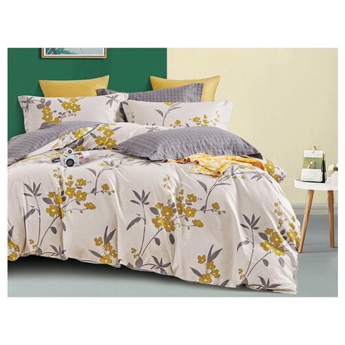 Комплект постельного белья Евро сатин ТМ Европа (простыня 220*240, пододеяльник 220*220, 2 наволочки 70*70)