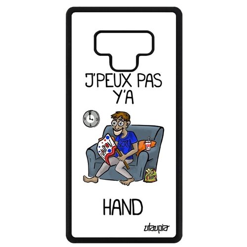 фото Стильный чехол на телефон // samsung galaxy note 9 // "не могу - смотрю гандбол!" игра болельщик, utaupia, белый