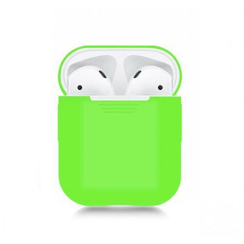 Силиконовый чехол ISA для AirPods, кислотно зеленый