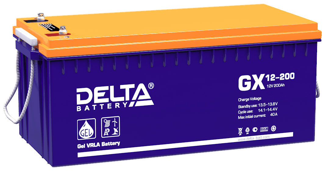 Аккумуляторная батарея DELTA Battery GX 12-200 12В 200 А·ч