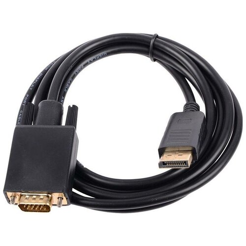 Кабель DisplayPort->VGA Cablexpert CCP-DPM-VGAM-5M 5м 20M/15M черный экран аксессуар gembird cablexpert displayport vga 20m 15m 1 8m black ccp dpm vgam 6