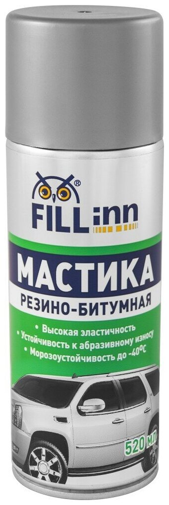 Fl019 мастика резино-битумная 520 мл (аэрозоль) (Производитель: FILL Inn FL 019)