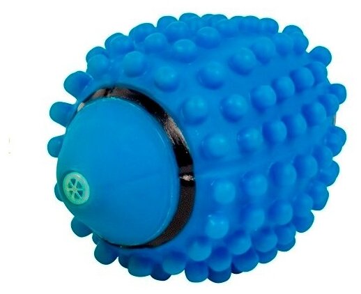 Игрушка для собак виниловая DUVO+ "Мяч регби с пищалкой", голубая, 12.5x7.5x7.5см (Бельгия)