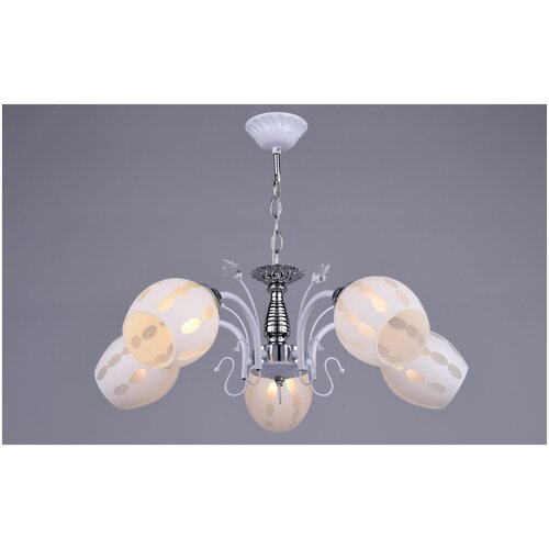 Подвесная люстра РС20656 WT+CR/5P Лига Света