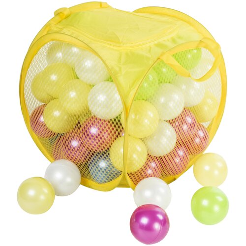 фото Набор шариков для сухого бассейна, 7 см, цвет: перламуторовый, 80 штук orion toys