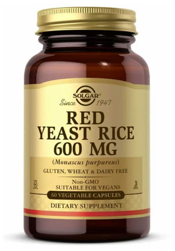 Solgar Red yeast rice 600 mg, 60 .