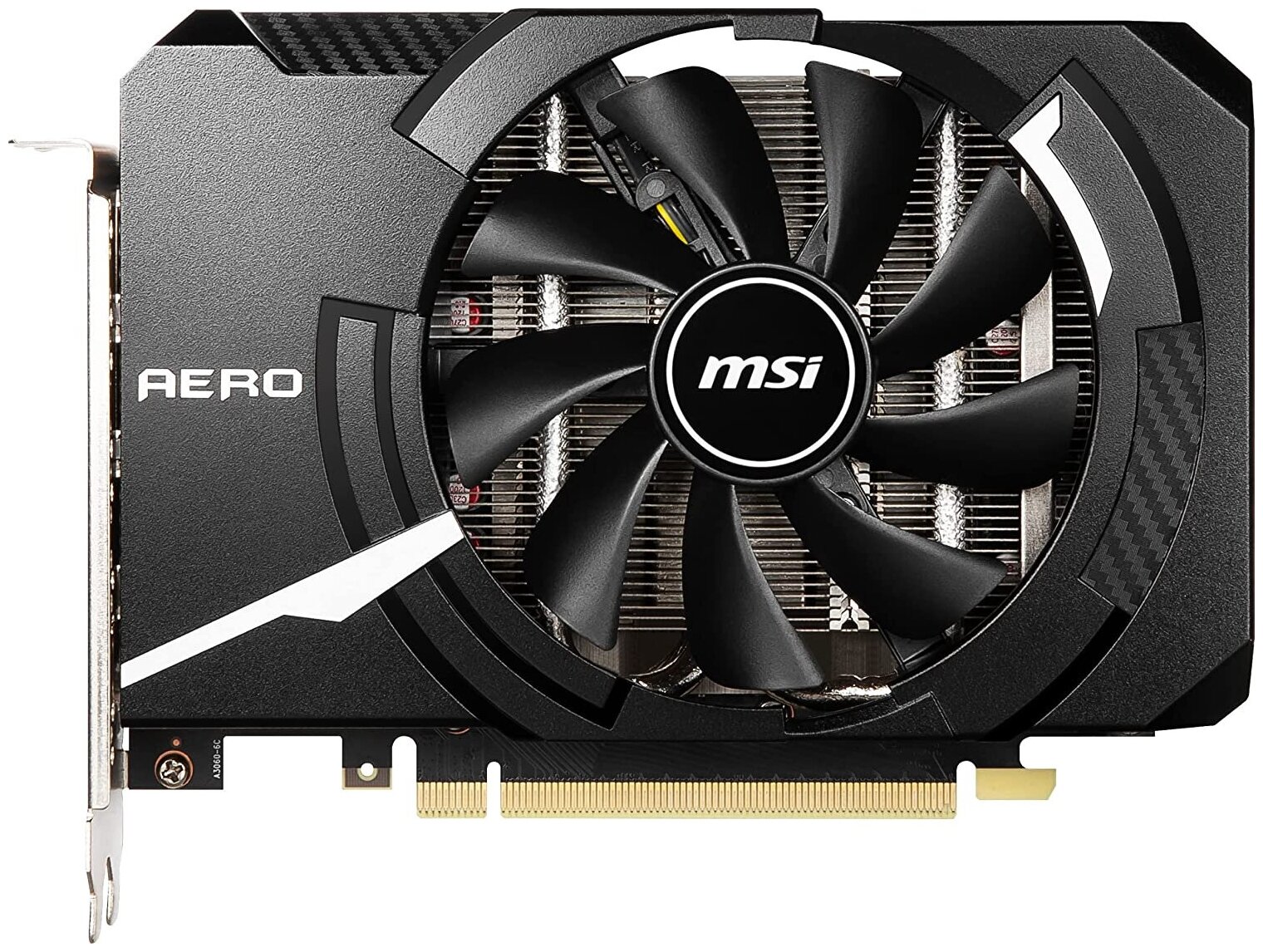 Видеокарта MSI PCI-E 4.0 RTX 3050 AERO ITX 8G OCV2 NVIDIA GeForce RTX 3050 8192Mb 128 GDDR6 1807/14000 HDMIx1 DPx3 HDCP Ret