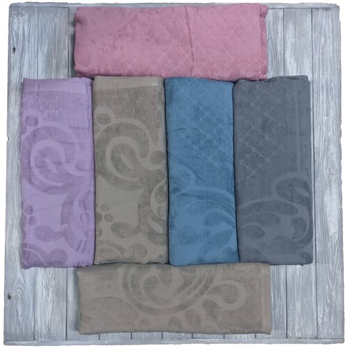 500988-Сирень-180х220 Покрывало Махровое 7Я Текстиль