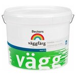 Краска латексная Beckers Vaggfarg влагостойкая моющаяся матовая - изображение
