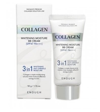 Осветляющий ББ-крем с коллагеном 3в1 Enough Collagen 3 in 1 Whitening Moisture BB Cream 50мл.