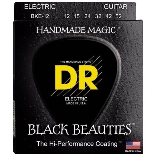 Струны для электрогитары DR String BKE-12 BLACK BEAUTIES