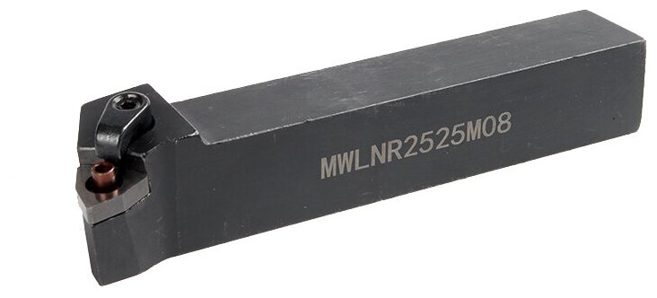 Резец токарный под сменные пластины для наружного точения в упор снятия фаски и подрезки торца MWLNR2525