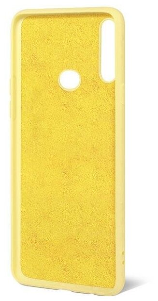 Чехол-накладка для Samsung Galaxy A10s DF sOriginal-04 Yellow клип-кейс, силикон, микрофибра - фото №2