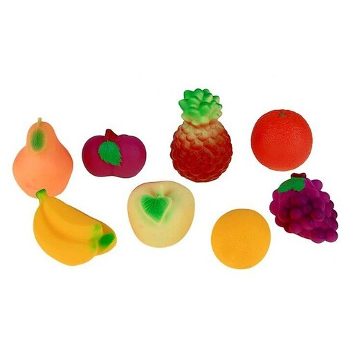 Набор резиновых игрушек «Фрукты» набор резиновых игрушек фрукты