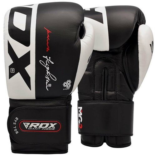 Перчатки боксерские RDX S4 LEATHER SPARRING BOXING GLOVES , размер 12oz, черный