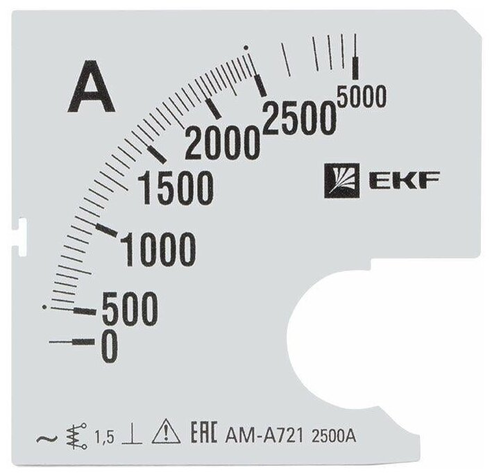 Шкала сменная для A721 2500-5А-1,5 EKF PROxima