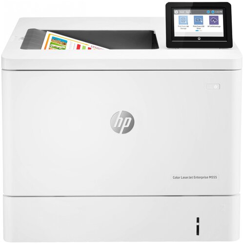 Цветной лазерный принтер HP Color LaserJet Enterprise M555dn (7ZU78A#B19) принтер лазерный hp color laserjet pro m455dn 3pz95a a4 duplex net белый