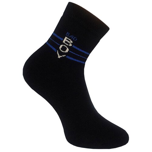 фото Носки подростковые махровые ростекс мд-21, 18-20 (размер обуви 32-35), чёрный