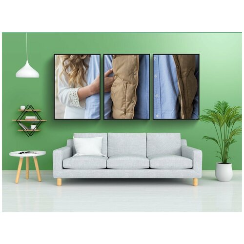 фото Набор модулных постеров для интерьера "жилет, мода, куртка" 60x90 см. в тубусе, без рамки lotsprints