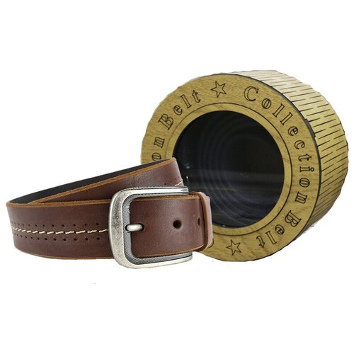 фото Ремень wild bear rm-042f brown premium (115 см)