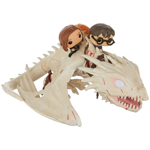 Фигурки Funko POP Rides Harry, Hermione and Ron Riding Gringotts Dragon 50815, 3 шт. раскраска fantasy earth фантастические твари гарри поттер