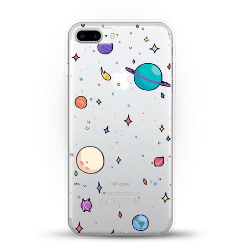 фото Силиконовый чехол звезды и планеты на apple iphone 7 plus andy & paul