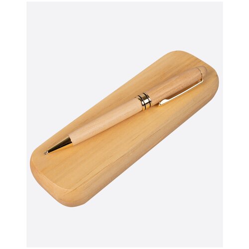 Шариковая ручка в деревянном футляре из клена BambooWood