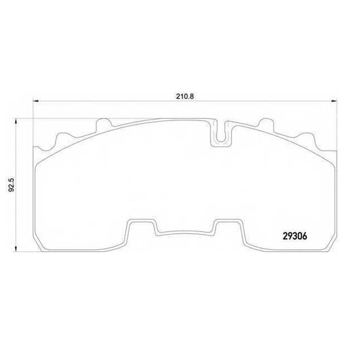 CVP092K_колодки дисковые 29165/29306 !двойной паз \BPW 03>, KNORR SB374 DON