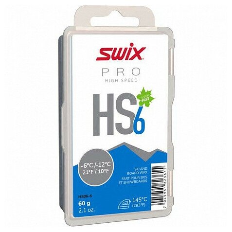 Парафин Swix HS6 Blue, 60 г