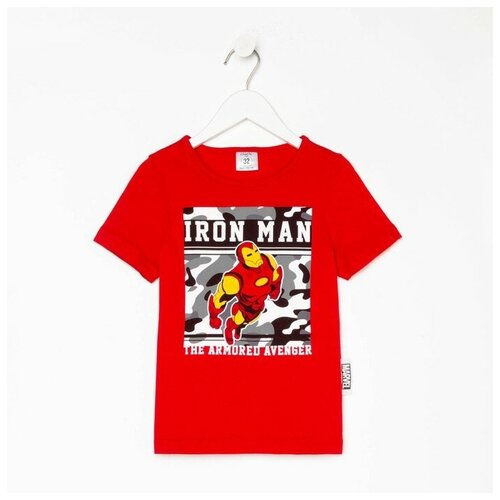 фото Футболка marvel, размер 110/116, красный