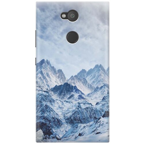 Ультратонкий силиконовый чехол-накладка для Sony Xperia L2 с принтом Снежные горы ультратонкий силиконовый чехол накладка для sony xperia 10 xa3 с принтом снежные горы и лес
